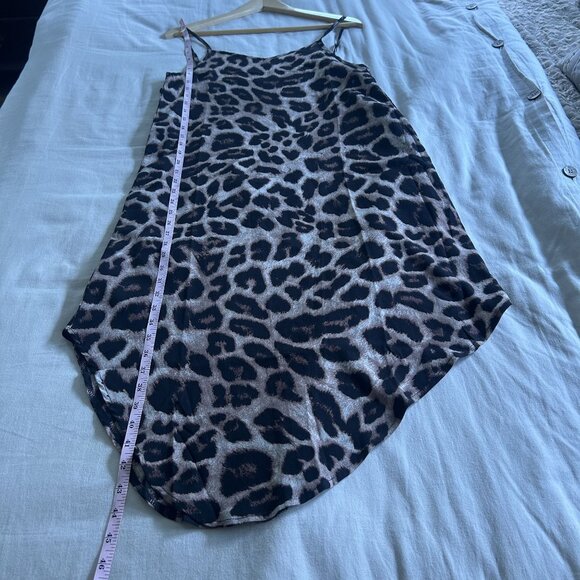 Leopard Print Sleeveless Midi Slip Dress With Side Button Details - Picture 8 of 10